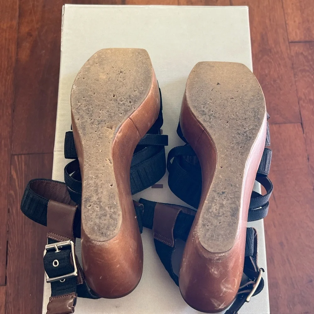 Marni black strappy